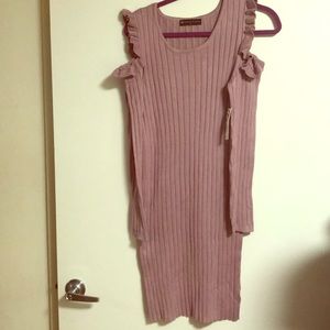 Cold shoulder dress